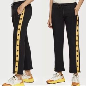 Scotch and Soda Black Yellow Stars Sweatpants